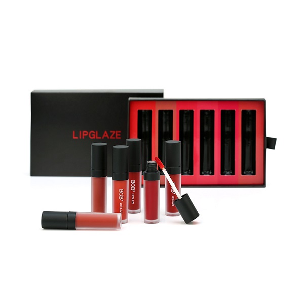 a box of red color lip gloss