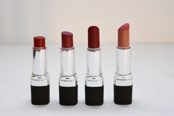 four solid lipsticks in different color